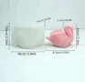 3D Голям лебед Силиконов молд форма за свещи гипс сапун , снимка 4