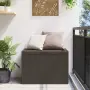 vidaXL Градински сандък за съхранение, кафяв, 78x44x55 см, снимка 2