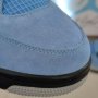 Nike Air Jordan 4 Retro University Blue Unc размер 44 номер нови обувки Кецове оригинални , снимка 4