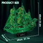 CubicFun Пъзел 3D кораб Flying Dutchman 360ч. Glow in the dark T4041h, снимка 7
