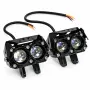 Халоген за мпс 2LED 12-24V - БЯЛО/ЖЪЛТО, 2бр, снимка 3