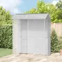 vidaXL Клетка за птици Сив 215 x 110 x 247 см Галванизирана стомана, снимка 2