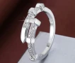 НОВ Пръстен по модел на Cartier, запечатан в специална кутийка-нов(пирон), снимка 3