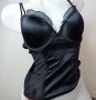 75В черен сатенен корсет, снимка 5