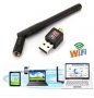 WI-Fi безжичен адаптер, Чип Realtek RTL8188CU, USB, Включва 2dBi антена, снимка 2