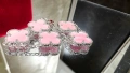 Van Cleef & Arpels VCA 5 Motifs Silver Pink Opal Vintage Alhambra Дамска Гривна, снимка 4