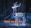Голям LED светещ елен бяла светлина, коледен елен, коледна украса, снимка 2