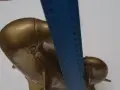 Стара бронзова статуетка делфини голяма 44488, снимка 10