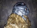 Гумена сребриста маска - каска за парти, Хелоуин и др. , снимка 9
