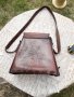 Стара дамска кожена чанта #22, снимка 4