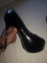 дамски официални дизайнерски обувки с ток лачени, снимка 5