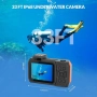 Нова 4K Подводна камера 33 FT Водоустойчива камера с два екранa Вградена батерия 2500 mAh 48MP..., снимка 2