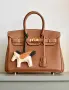 Кафява чанта Hermes Birkin 25 gold on gold, снимка 1