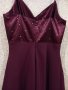 Дълга Бална рокля цвят бордо размер S, снимка 9