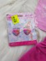 Детска тениска и пола + подарък две ластичета за коса Барби размер 80см.  , снимка 6