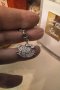 Сребърна висулка със сваровски, снимка 1 - Колиета, медальони, синджири - 44373773