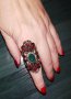 Винтидж пръстени с тюркоаз и искрящи кристали, снимка 12