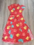 Красива лятна дамска червена рокля на цветя Fabiani, снимка 10