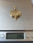 Златна висулка сърце 14карата, снимка 4