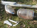 Mercedes W111/W115- оригинални брони и фарове, предна и задна броня, фар "конска глава"., снимка 2