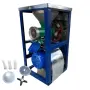 Чугунена месомелачка №32 с електромотор 1500W, стойка, метална фуния и плот, снимка 1