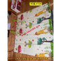 Сгъваемо детско килимче за игра,топлоизолиращо - 180x200x1cm - животни в самолет и азбука - КОД 4134, снимка 4