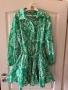 Нова зелена ежедневна елегантна рокля zara Zara Зара 100 % памук памучна разкроена  , снимка 1