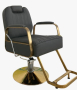 Бръснарски стол Neptuno - dorado - тъмно сив, снимка 1 - Бръснарски столове - 44599708