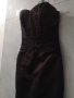 Официална Рокля кафява, дълга тип русалка, размер М, снимка 5