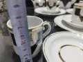 руски порцелан залатой пегас чайник заханица латиера чаши за кафе , снимка 12