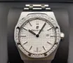 Audemars Piguet Royal Oak 33mm Steel & Rose Gold White Dial Diamond Дамски Различни Варианти, снимка 15