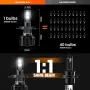 Кутия за работа с кола H4 LED 28000LM крушки за автомобилни фарове, 130W 12V, 6500K бяла, снимка 5