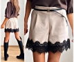 Къси панталонки с вълна и дантела LBD, снимка 3