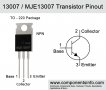 Транзистори MJE13007 400V, 8A, 80W корпус TO-220C, снимка 3