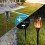 Соларна LED лампа тип факла имитираща огън, снимка 5