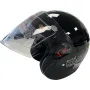 Каска за мотор, скутер, черен гланц, снимка 2