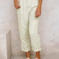 Дамски широки панталони от кадифе с висока талия и широки прави крачоли, 7цвята - 023 , снимка 9 - Панталони - 42815362