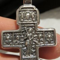 сребърен синджир с сребърно кръстче с Исус Христос и вси светии, снимка 7 - Колиета, медальони, синджири - 29733609
