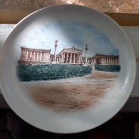 Стар порцелан Гърция колекционерска чиния, снимка 1 - Антикварни и старинни предмети - 38440048