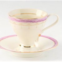   Елегантни чаши с чинийка за кафе или чай от фин порцелан , снимка 1 - Чаши - 31418542