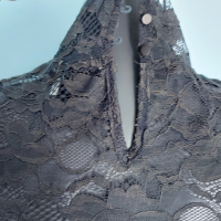 Дантелена еластична блуза "Neo noir" / сива дантела, луксозна категория , снимка 8 - Корсети, бюстиета, топове - 36575209