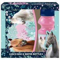 Комплект кутия за обяд + бутилка за вода Horses Код: 5901130087242, снимка 1 - Кутии за храна - 37930736