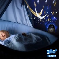 Нов звезден нощен галактически проектор светлинен прожектор за деца, снимка 6 - Други - 39975112