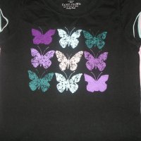 Тениска с пеперуди, снимка 1 - Детски тениски и потници - 36970065