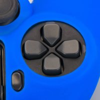 PS4 Силиконов бъмпер за DUALSHOCK®4 контролер в син цвят, снимка 6 - PlayStation конзоли - 30888271