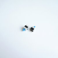 Малък ключ 6pin 13x8x8mm с 2 положения задържащ син 30V 0,1A H=5mm, снимка 1 - Друга електроника - 42603306