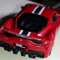 Метална количка - Burago. (Ferrari 458 Speciale).    Мащаб; 1/43, снимка 7 - Колекции - 42249408