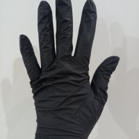 Нитрилни черни ръкавици, снимка 2 - Маникюр и педикюр - 35407958