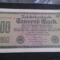 Колекционерска банкнота 1000 райх марки 1922година - 14610, снимка 1 - Нумизматика и бонистика - 29079174