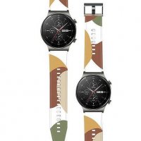 Разноцветна Камо Каишка (22мм) за Huawei Watch GT3 Pro | GT3 | GT2 | GT Watch 3 Pro, снимка 6 - Смарт гривни - 38376937
